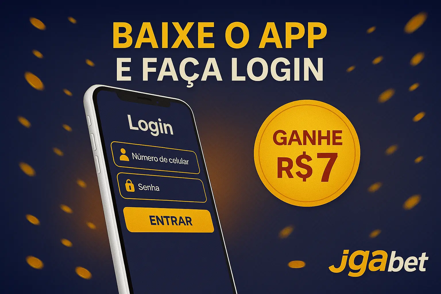 Criar uma nova Conta no plataforma JGABET